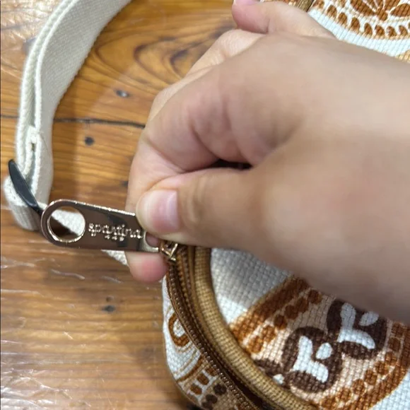 Spartina 449 Dafuskie Island Linen Insulated Lunch Bag Adjustable Strap - Picture 8 of 10